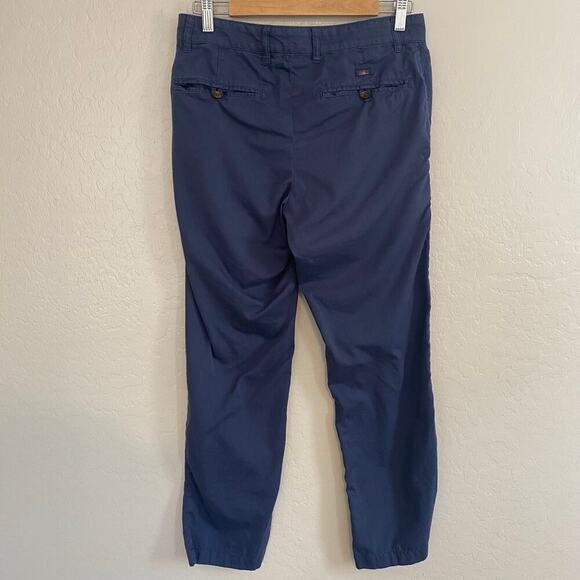 Faherty Mens Size 29x30 Pants Cotton Blend Coastal Preppy Navy Blue - Picture 2 of 8